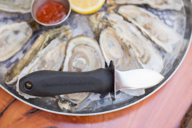 The Charleston Shucker Knife | Professional Grade Stainless Steel | Full Grain Leather Sheath