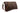 A dark brown leather shoulder bag with a wide front flap, a coordinating adjustable leather strap, and silver-tone metal hardware, shown on a plain white background.