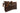 The lid-off view of a dark brown leather shoulder bag with a wide front flap, a coordinating adjustable leather strap, and silver-tone metal hardware, shown on a plain white background.