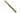 A brass ruler with black engraved measurements, shown diagonally on a plain white background.
