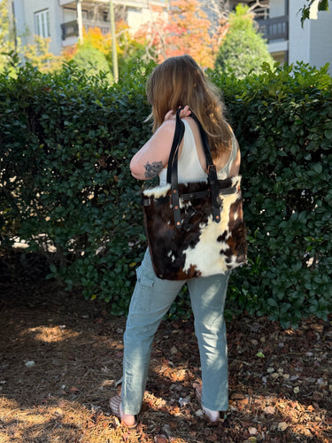 Limited ColsenKeane No. 719 Tote in Hazelhurst Hair-on Hide | 5/6oz Full Grain Leather | High-Capacity Commuter Bag