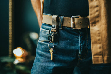 ColsenKeane No. 914 Work Belt | 8/9oz Full Grain Leather | Hand-Pounded Copper Rivets